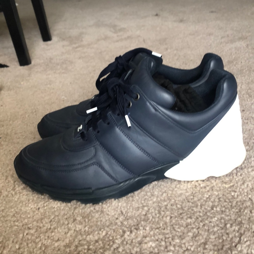 Chanel Navy Trainers - Picture 2 of 6